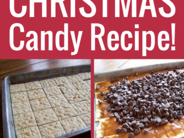 This Christmas Candy is SO simple, deliciously addictive, and super inexpensive! Make a BIG batch for frugal gift ideas!