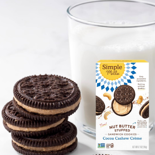 Simple Mills Cocoa Cashew Crème Sandwich Cookies, 6.7 Oz as low as $4.78 when you buy 4 (Reg. $6) + Free Shipping