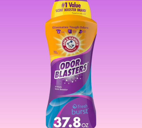 Arm & Hammer Odor Blasters Fresh Burst In-Wash Scent Booster, 37.8 Oz as low as $4.18 when you buy 4 After Coupon (Reg. $8.79) + Free Shipping