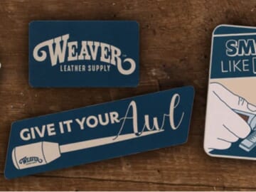 Free Weaver Leather Supply Stickers!