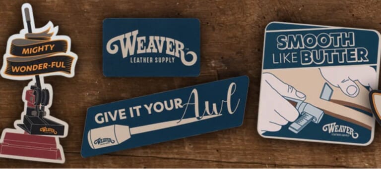 Free Weaver Leather Supply Stickers!