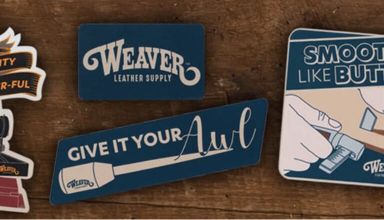 Free Weaver Leather Supply Stickers!