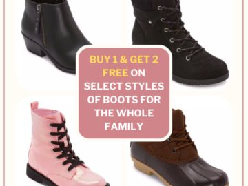 Buy 1 & Get 2 Free on Select Styles of Boots for the Whole Family at JCPenney!