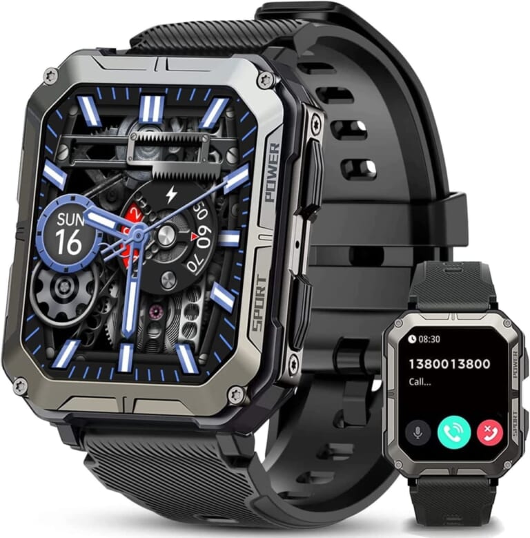 Blackview Men's Rugged Military Smart Watch for Men for $24 + free shipping