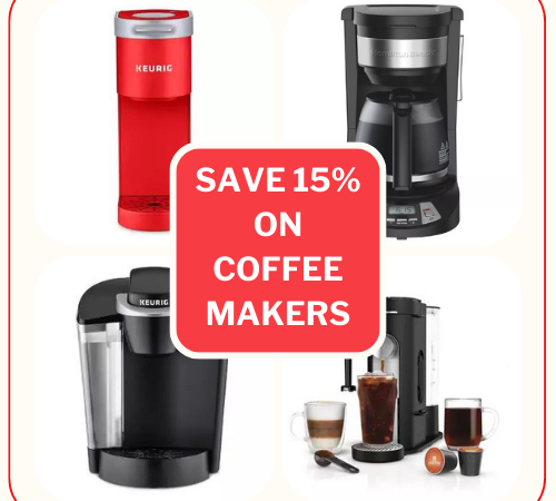 Today Only! Save 15% on Coffee Makers from $16.99 (Reg. $24.99)