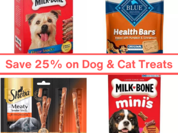 Today Only! Save 25% on Dog & Cat Treats from $1.49 (Reg. $3+)