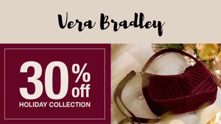 30% Off Vera Bradley Holiday Collection