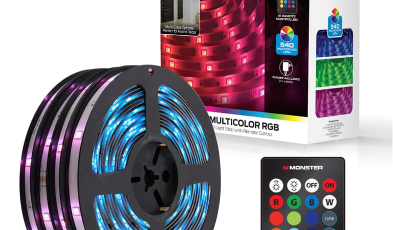 Monster LED 100-Foot Light Strip for $15 + free shipping w/ $35