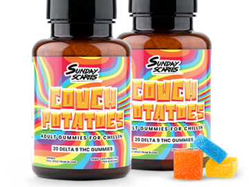 Sunday Scaries 5mg Delta-9 Gummies 20-Count Bottle 2-Pack for $30 + free shipping w/ $50