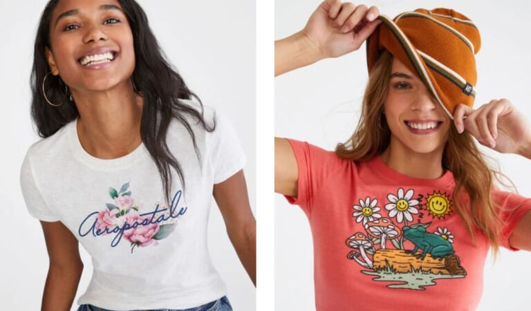 Aeropostale | B1G2 Free Women’s Graphic Tees + $25 Jeans