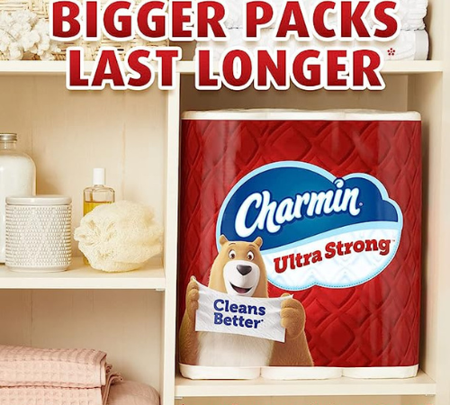 Charmin Ultra Strong 18 Super Mega Rolls Toilet Paper as low as $26.99 Shipped Free (Reg. $33) – $1.50/Mega Roll