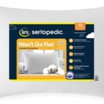 Sertapedic Won't Go Flat Bed Pillow for $9 + free shipping w/ $35