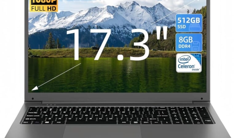 Intel Gemini Lake Refresh 17.3" Laptop w/ 512GB SSD for $231 + free shipping