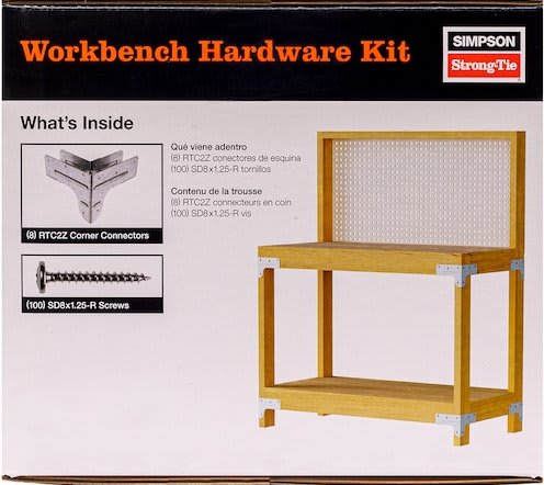 Simpson Strong-Tie DIY Workbench Shelving Kit for $24 + free shipping w/ $45