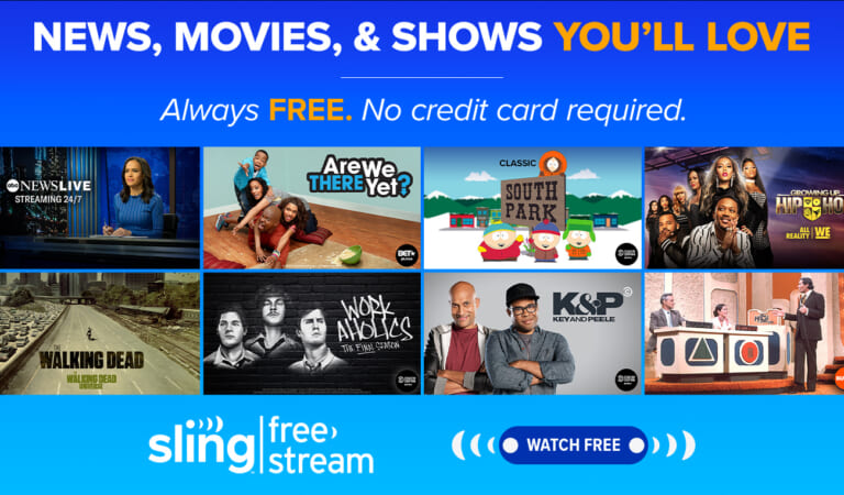 Completely Free Streaming | 400+ Live Channels with Sling FreeStream