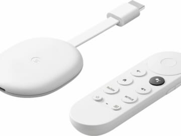 Google Chromecast with Google TV 4K HDR Streaming Media Player for $38 + free shipping