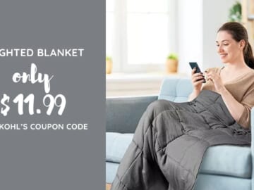 Kohl’s | 5-lb. Weight Blanket $11.99 (reg. $30)