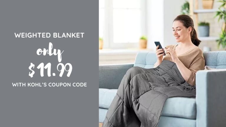 Kohl’s | 5-lb. Weight Blanket $11.99 (reg. $30)