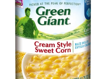 Green Giant Canned Cream Style Sweet Corn, 14.75-oz  as low as $0.59 Shipped Free (Reg. $1)