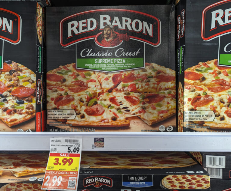 Red Baron Pizzas Just $2.99 At Kroger