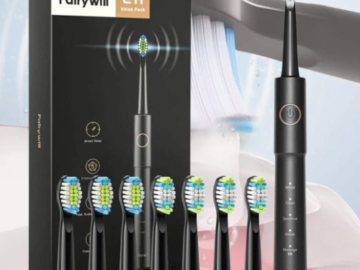 Sonic Electric Toothbrush with 8 Brush Heads $9.99 After Code (Reg. $40) + Free Shipping