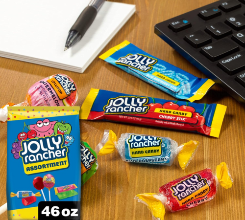 Jolly Rancher Hard Candy, Stix Candy & Lollipops Variety Bag, 46 Oz as low as $6.85 After Coupon (Reg. $11.42) + Free Shipping