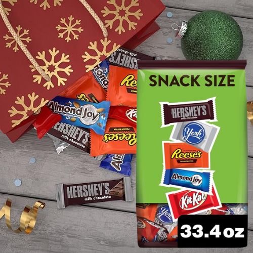 Hershey Assorted Milk and Dark Chocolate Flavored Snack Size as low as $7.54 After Coupon (Reg. $12.58) + Free Shipping, Christmas Candy Party Pack