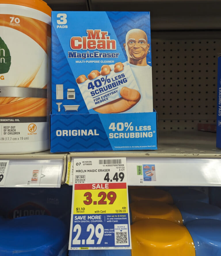 Mr. Clean Magic Erasers As Low As $2.29 At Kroger