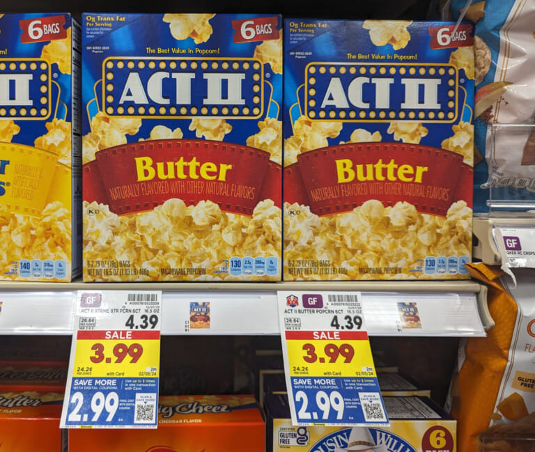 Act II Microwave Popcorn Just $2.99 At Kroger