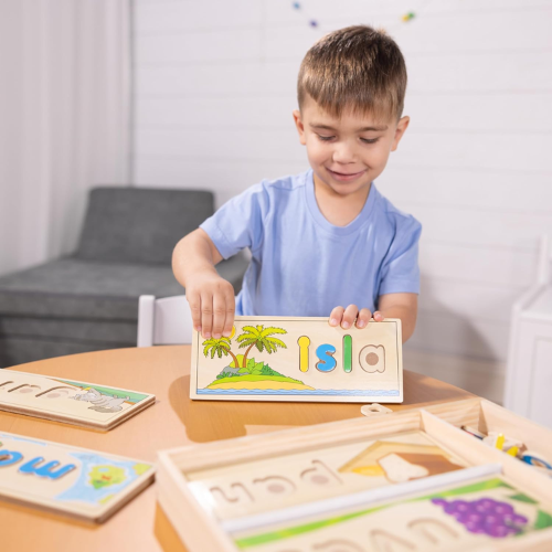 Melissa & Doug Spanish See & Spell Educational Language Learning Toy Set $9.49 (Reg. $28)