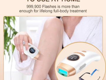 Conveniently and Painlessly Remove Unwanted Hair with IPL Laser Hair Removal for Women and Men $29. 70 After Coupon + Code (Reg. $90) + Free Shipping