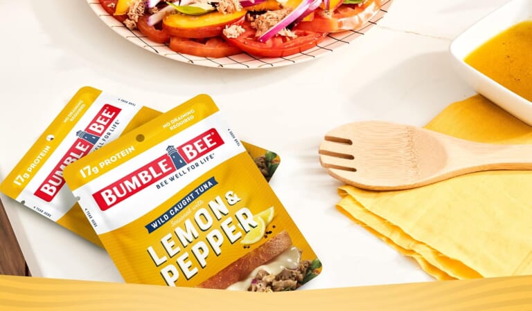 Bumble Bee Wild-Caught Tuna Pouches, Lemon & Pepper, 12-Pack as low as $8.97 Shipped Free (Reg. $17) – $0.75/ 2.5-Oz Pouch