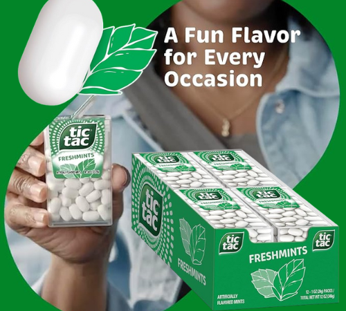 Tic Tac 12-Count Fresh Breath Mints, Freshmint as low as $7.74 Shipped Free (Reg. $11.48) – 64¢ each