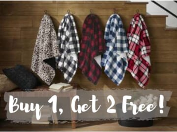 B1G2 Free Sherpa Blankets at Home Depot + Free Shipping!