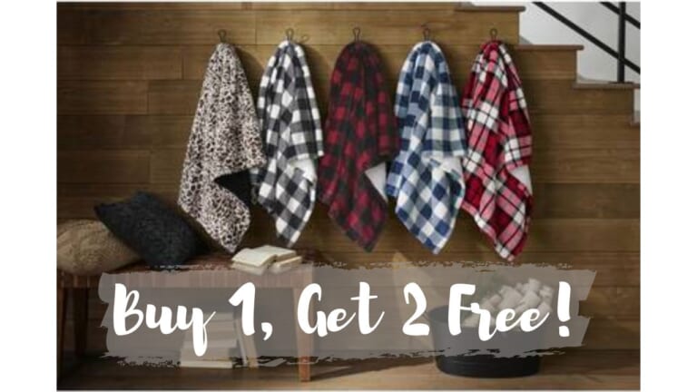 B1G2 Free Sherpa Blankets at Home Depot + Free Shipping!