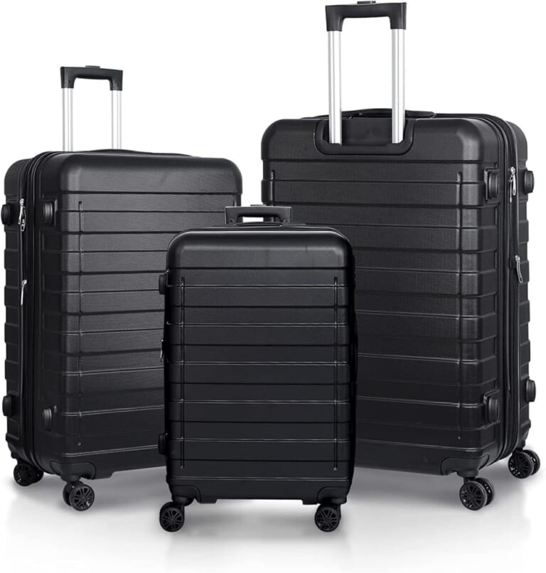 3-Piece Hardside Expandable Luggage Set for $75 + free shipping