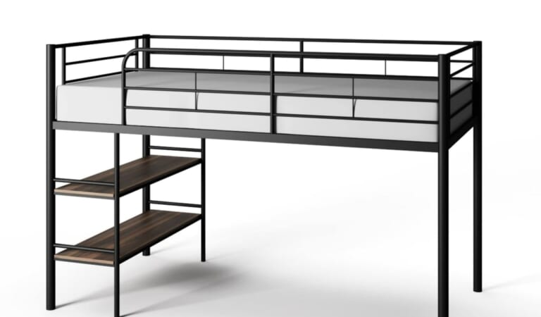 Your Zone Beckett Twin Loft Bed for $132 + free shipping