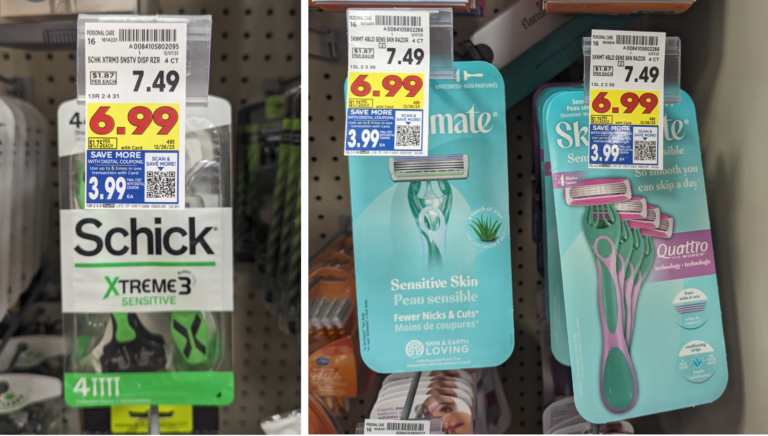 Schick Disposable Razors As Low As $1.49 At Kroger