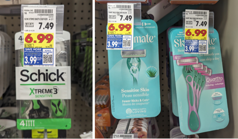 Schick Disposable Razors As Low As $1.49 At Kroger