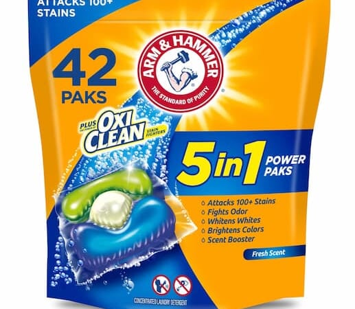 Arm & Hammer Laundry Detergent 5-in-1 Power Paks, 42 count just $6.16 shipped!