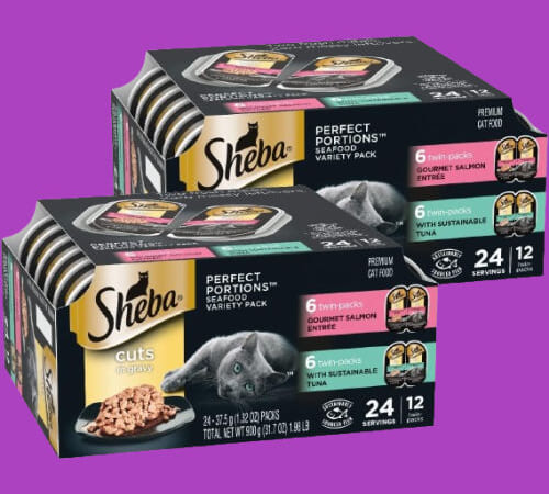 Sheba Perfect Portions Cuts in Gravy Wet Cat Food Twin Packs, Gourmet Salmon & Signature Tuna, 24-Count as low as $25.16 Shipped Free (Reg. 28) – $1.05/Twin Pack or $0.52 per serving