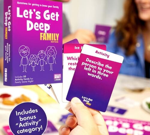 WHAT DO YOU MEME? Let’s Get Deep Family Edition $9.99 (Reg. $19.99) – Family Conversation Cards