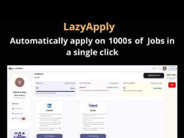 LazyApply Job Application: Lifetime Subscription for $55