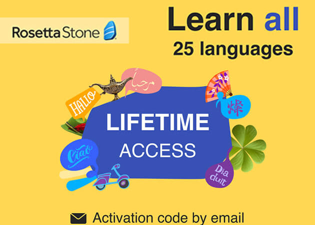 Rosetta Stone Lifetime Unlimited Languages Subscription for $160