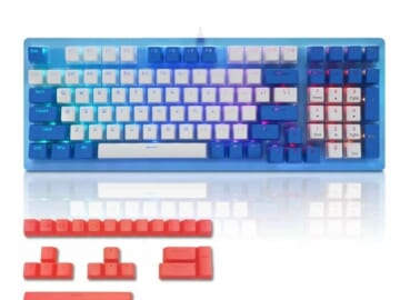 Womier K98 Wired Hotswap RGB Mechanical Keyboard for $43 + free shipping