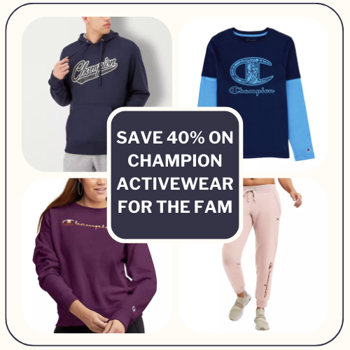 Save 40% on Champion Activewear for the Fam from $14.40 (Reg. $24) – thru 01/02!