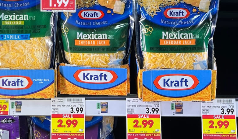 Kraft Shredded Cheese As Low As $1.89 At Kroger