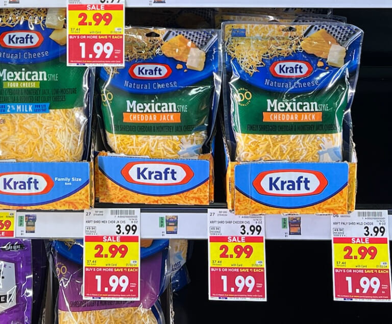 Kraft Shredded Cheese As Low As $1.89 At Kroger