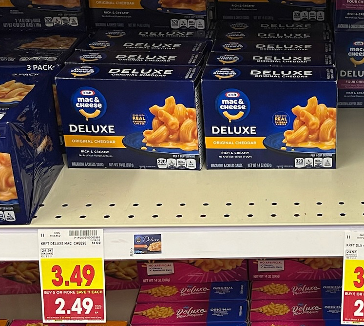 Kraft Deluxe Macaroni & Cheese As Low As $2.24 At Kroger