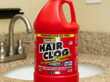 Instant Power Hair Clog Remover, 67.6 Oz $4 (Reg. $8.48)